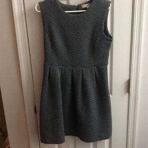 LOFT quilted a-line dress dress